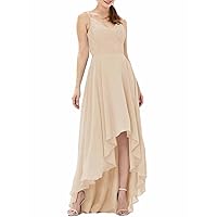 A-Line Elegant Bridesmaid Dress Sweetheart Sleeveless Asymmetrical Chiffon Prom Dress with Pleated 2024