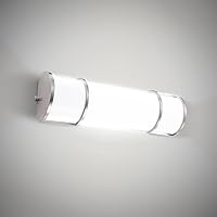 ASD LED 18 Inch Flush Mount Vanity Lighting Fixture | 20W 1650LM 3000K-5000K 120V | 3CCT, Dimmable, Energy Star, ETL Listed | Bathroom Linear Wall Light Bar, Long Tube Bath Sconce | Nickel