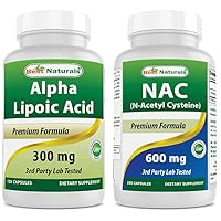 Best Naturals Alpha Lipoic Acid 300 mg & NAC 600 mg
