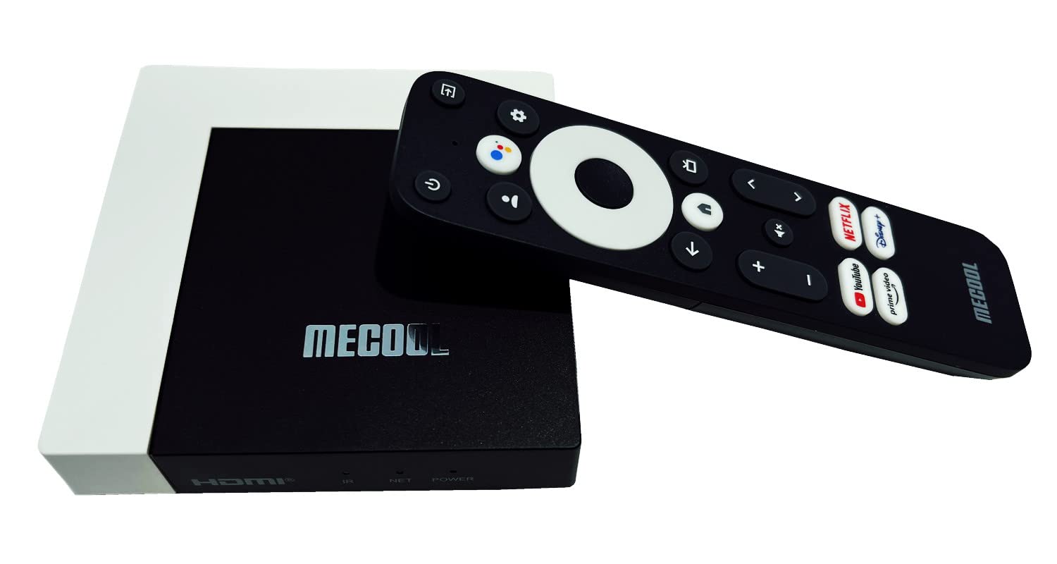 MECOOL KM7 PLUS Netflix 4K Android 11.0 TV Box Amlogic S905Y4 AV1 Ultra 4K HDR 2GB RAM 16GB ROM Support 2.4G/5.0G WiFi BT 5.0 Set top tv box Compatible with Google
