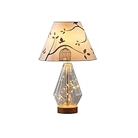 Minimalist Fabric Crystal Table Lamp Hotel Bedroom Decoration Bedside Counter Lamps