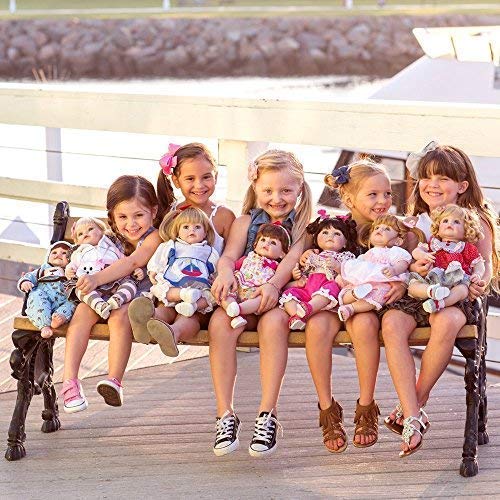 Adora Realistic Baby Doll Love & Joy Toddler Doll - 20 inch, Soft CuddleMe Vinyl, Brown Hair, Brown Eyes