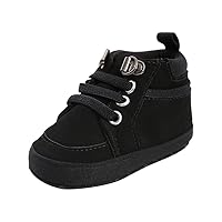 Girls Hi Top Sneakers First Kid Fashion Walkers Girl Baby Solid Toddler Boys Cross-Tied Shoes Shoes Baby Shoes 3 6 Month Girl Shoes