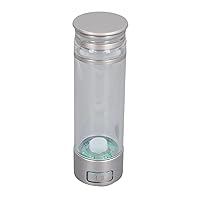 Hydrogen Generator Water Cup Silicone Waterproof Button Nonslip Base 2000-6000ppb 350ml Hydrogen Water Bottle for Office (Gold)