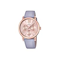 Festina Women's Boyfriend F20417-1F24 Pink Leather Quartz Fashion Watch