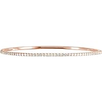 Sonia Jewels 3 Cttw Diamond Stackable Bangle Bracelet 8