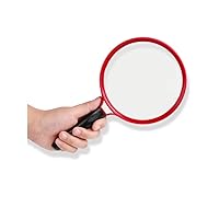 CHIMZI Magnifying Glasses,Large Magnifying Glass, 10X Handheld Magnifier Hd Glass Jumbo Size for Elderly Reading Books Newspapers Maps Coins Jewellery Crafts, Lightweight Easy for Elders to Use
