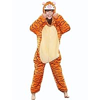 Animal Onesie Pajamas Kigirumi for Women Men Adult Unisex Sleepwear Halloween Cosplay Costume One-piece Jumpsuit