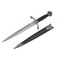 Co H-5927 Medieval Designed Dagger with Black Scabbard, 14
