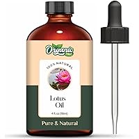 Lotus (Nelumbo nucifera) Oil | Pure & Natural Essential Oil for Skincare, Hair Care, Aroma & Diffusers. - 118ml/3.99fl oz