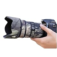CHASING BIRDS Camouflage Waterproof Lens Coat for Nikon AF-S 24-70mm F2.8 E ED VR Rainproof Lens Protective Cover (Pine Camouflage, with 2.0X TC (TC-20E III))