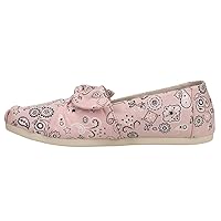TOMS Womens Alpargata Bow Tie Slip On Flats Casual - Pink