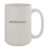 #fishermen - 15oz Ceramic White Coffee Mug, White