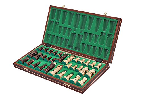 The Jarilo, Unique Wooden Chess Set, Pieces, Chess Board and Chess Piece Storage