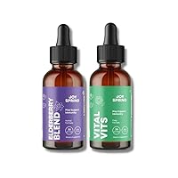 JoySpring Natural Elderberry Drops for Kids to Aid Immune Function and Daily Multivitamin with Burdock Root & Elderberry for Kids Immune Booster - Everyday Essentials