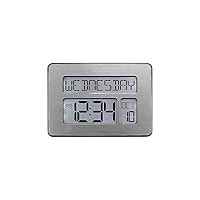 La Crosse Technology Atomic Wall/Table Clock, Metal, 7.5-inch H x 9.75-inch W x 1-inch D (C86279)