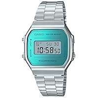 Casio Unisex Adult Digital Quartz Watch with Stainless Steel Strap