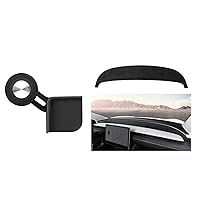 BASENOR 2024 Tesla Model 3 Phone Mount Magnetic Holder and 2024 Tesla Model 3 Highland Dashboard Cover Anti-Glare Flannel