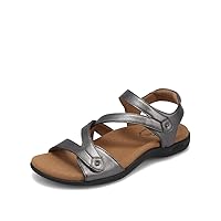 Taos Big Time Premium Leather Women's Sandal - Stylish Adjustable Back Strap Design with Premium Support for All Day Comfort