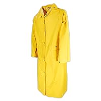MAGID RainMaster Heavyweight PVC Raincoat, 1 Jacket, Size XL, Yellow, R2014
