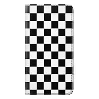 RW1611 Black and White Check Chess Board PU Leather Flip Case Cover for Google Pixel 8 pro