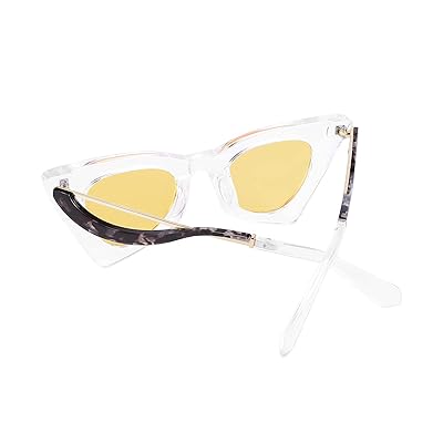 FEISEDY Women Vintage 60s Cateye Sunglasses Cool Personality Charm Modern  Trendy Cute Cat Eye Glasses B2779