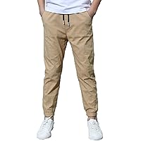 CHICTRY Kids Boys Cargo Pants Casual Elastic High Waist Drawstring Trouser Athletic Sweatpants