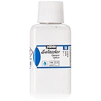 Pebeo Setacolor Opaque Fabric Paint 250-Milliliter Bottle, White, 8.45 Fl Oz (Pack of 1)