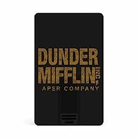 Dunder Mifflin Inc Solid Card USB 2.0 Flash Drive 8G/64G Credit Card Thumb Drive Memory Stick Business Gift