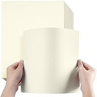 200 Sheets 8.5 x 11 Inches Cardstock Thick Paper Heavyweight Card Stock Printer Paper 250 GSM 92 LB Cover for Invitations Menus Crafts DIY Cards Projects (Cream)