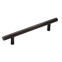 Amerock | Cabinet Pull | Oil Rubbed Bronze | 5-1/16 inch (128 mm) Center to Center | Bar Pulls | 1 Pack | Drawer Pull | Drawer Handle | Cabinet Hardware