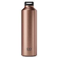 MONBENTO - Insulated Water Bottle MB Steel Cuivre 17 Oz - Stainless Steel - Leakproof - Infuser - Beverage Hot/Cold for Up to 12 Hours - Ideal for Tea, Coffee - BPA Free - Food Grade Safe - Copper