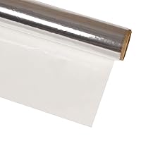 Hygloss Products 74101 , Inc Roll Cellophane Wrap for Crafts, Gifts, and Baskets 40 Inch x 100 Feet, 40-inches x 100-feet, Clear