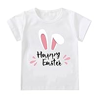 Toddler Baby Girl Easter Outfit Toddler Kids Baby Girl's Rabbit Shirt Easter Rabbit Tee Outfits