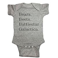 Office Baby One Piece Bodysuit (6 Month, Heather Gray)