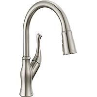 Delta Faucet Ophelia Brushed Nickel Kitchen Faucet with Pull Down Sprayer, Kitchen Sink Faucet, Faucet for Kitchen Sink, Magnetic Docking, SpotShield Stainless 19888Z-SP-DST