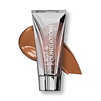 Full Coverage Foundation, Last & Found[ation] – Buildable Full Coverage Liquid Foundation For 24+ Hours Wear – Long Lasting, Waterproof, Chocolate