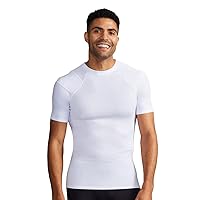 Tommie Copper Shoulder Support Shirt for Men, Posture Corrector Compression Shirt with UPF 50 Sun Protection