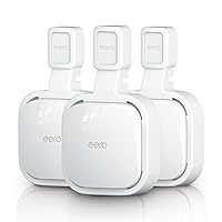 3Pack Wall Mount Holder for eero Pro 6e/Pro 6 Mesh Wi-Fi System,Outlet Wall Mount Stand Bracket for eero Pro 6e tri-Band Mesh,Wall Bracket for eero Pro 6 Extender Router Wire Organizer[Upgraded]