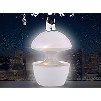 Creative Home New Smart Induction Night Light USB Powered Discoloration Music Lamp With Sound (White)