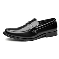Mens Loafers Wedding Dress Leather Slip On Shoes for Men Formal Dress Penny Loafers Casual Shoes