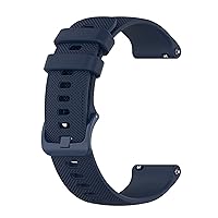 Smart Watch Replacement Bracelet Wristband for Microwear L13 L15 L16 L19 Solid Color Small Plaid Durable Elastic Silicone Strap (Color : Blue, Size : L13)