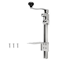 IRONWALLS Commercial Can Opener for Restaurant, 19”/48cm Heavy Duty Table Mount Manual Can Opener for Cans Up to 13” Tall, 1 Metal Professional Can Opener with Plated Steel Base for Hotel, Food Store