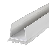 M-D Building Products 43336 36 in. White Vinyl Cinch® U-Shape Slide-On Under Door Seal