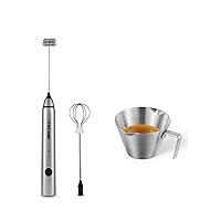 Electric Milk Frother & Espresso Measuring Cup