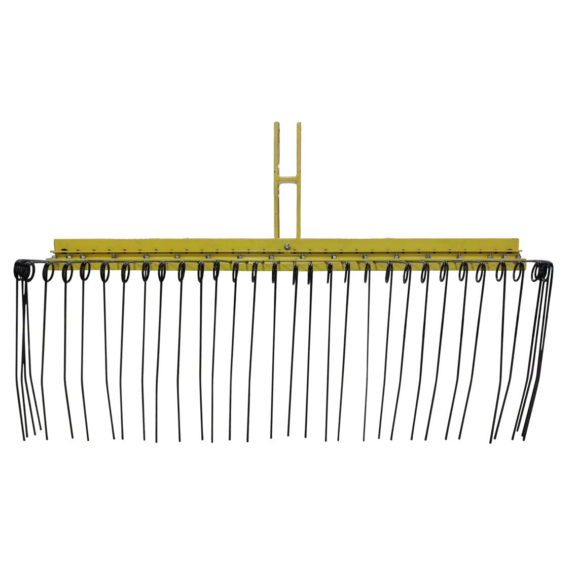 Titan Attachments 3 Point 6 FT Pine Straw Needle Rake, Category 1 Tractors, Coil Spring Tines, Drag-Behind Landscape Rake