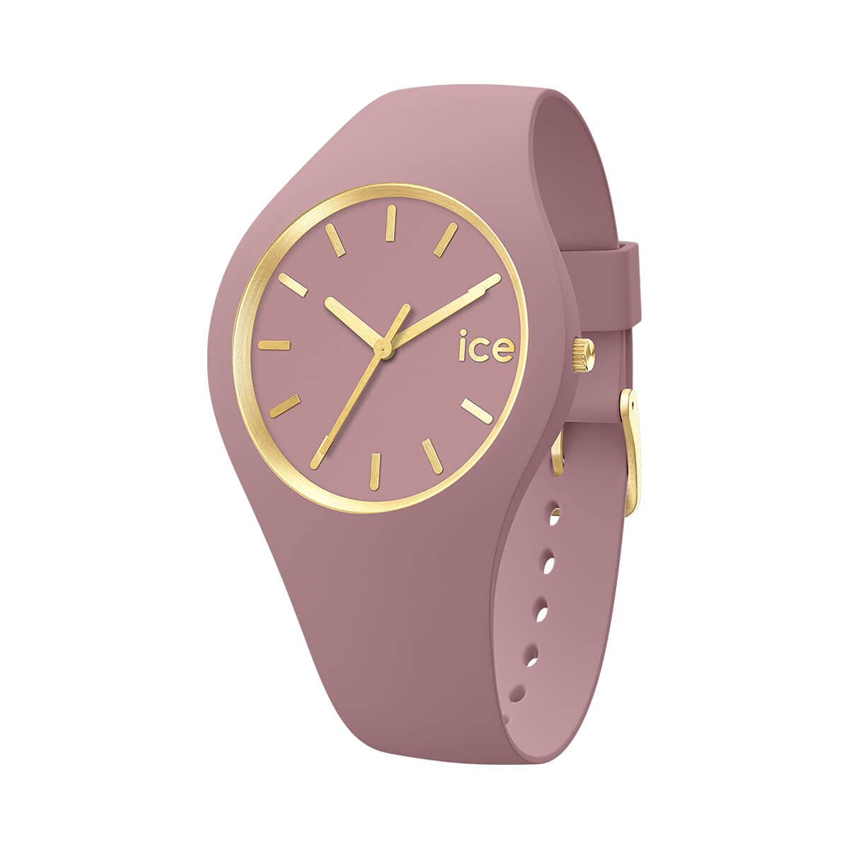 Ice-Watch - ICE glam brushed Fall rose - Women's wristwatch with silicon strap
