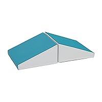 ECR4Kids SoftZone Junior Mix n' Match Ramp, Beginner Playset, Turquoise, 2-Pack