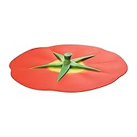 Charles Viancin - Tomato Silicone Lid for Food Storage and Cooking - 8''/20cm - Airtight Seal on Any Smooth Rim Surface - BPA-Free - Oven, Microwave, Freezer, Stovetop and Dishwasher Safe