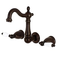 Kingston Brass KS1225PL Heritage Bathroom Faucet, 4-3/4 Inch in Spout Reach, Oil Rubbed Bronze